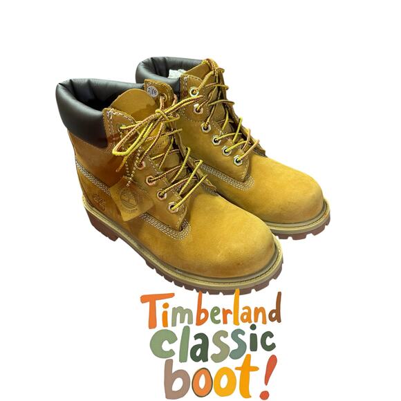 Timberland Waterproof 6" Boots - Boys Size 13M - Excellent Condition - Picture 1 of 9